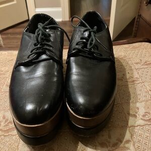 Black platform shoes